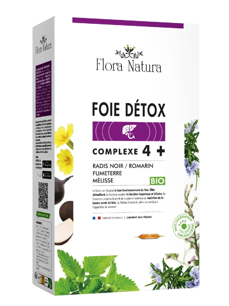Flora Natura® Complexe 4+ Foie Détox ampoules