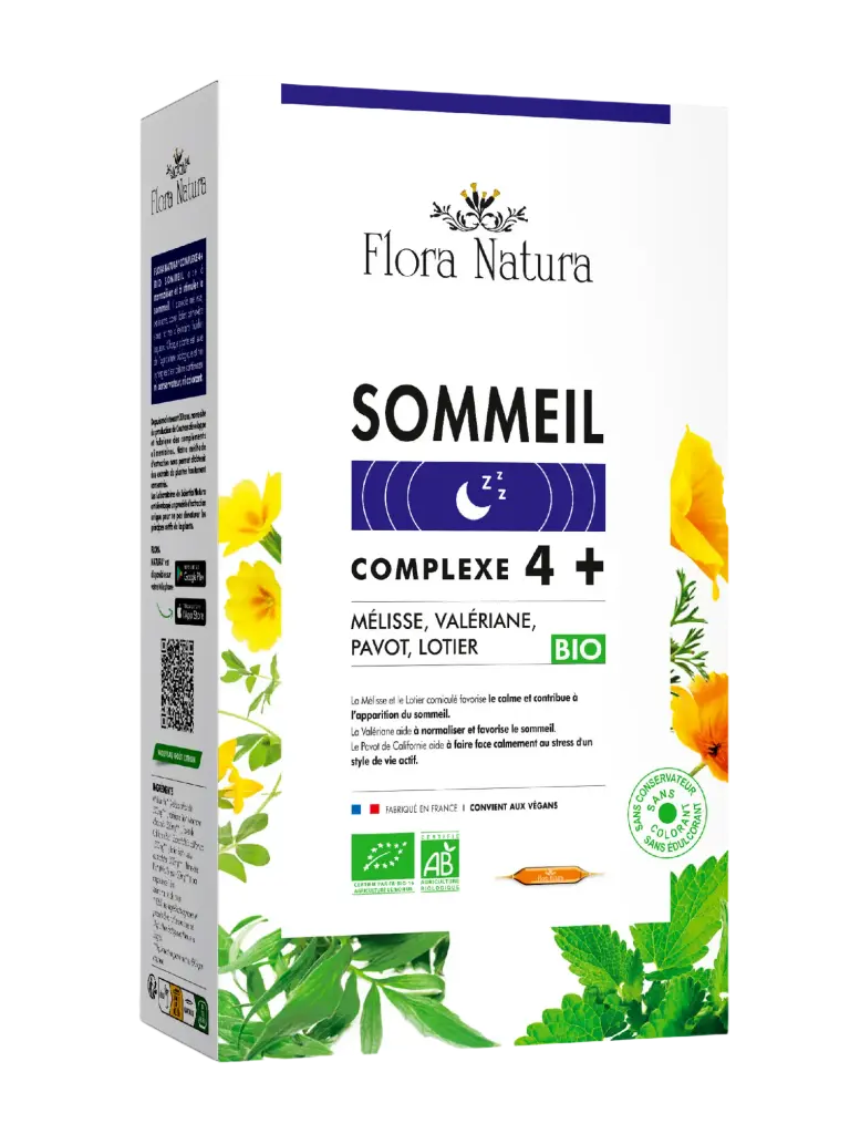 Flora Natura® Complexe 4+ Sommeil Bio ampoules