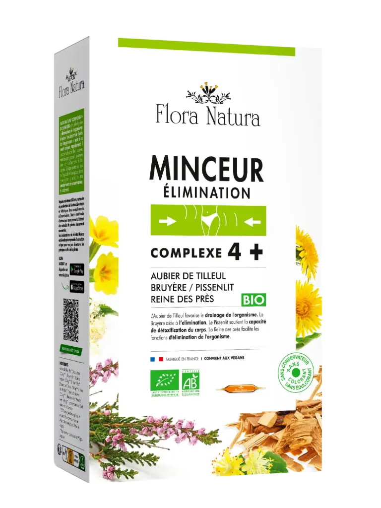 Flora Natura® Complexe 4+ Minceur - Élimination Bio ampoules