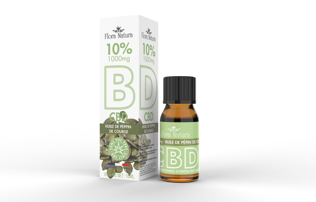 Flora Natura® CBD OLEO 10% H. PEPIN de COURGE