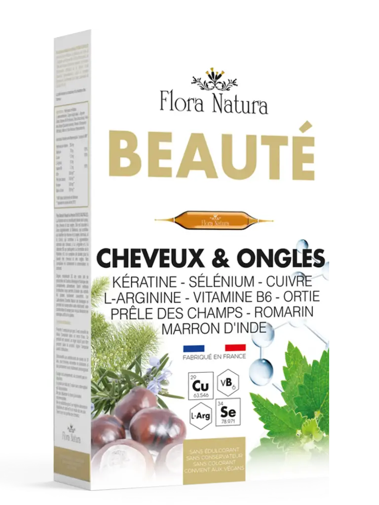 Flora Natura® BEAUTÉ - Cheveux & Ongles ampoules