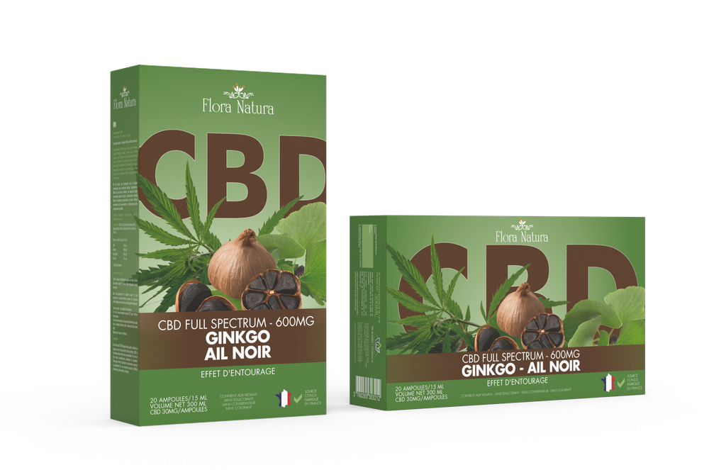Flora Natura® CBD FULL SPECTRUM Ginkgo biloba - Ail noir
