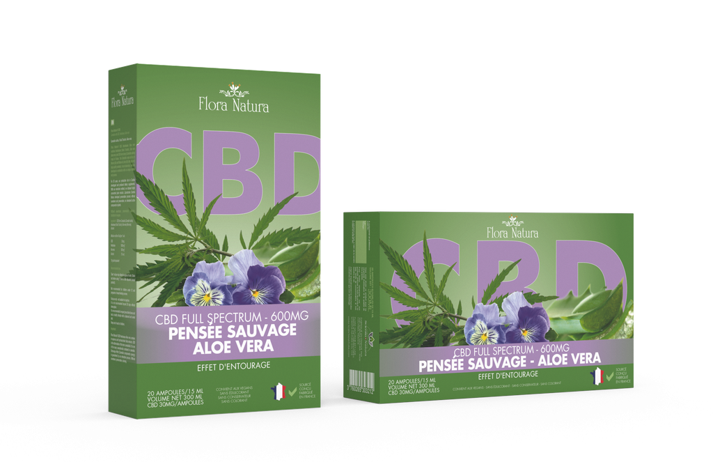 Flora Natura® CBD FULL SPECTRUM Pensée - Aloe vera