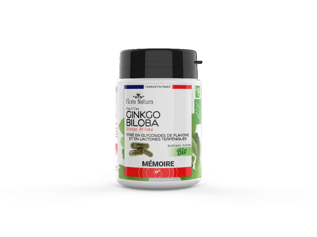 [30748] Flora Natura® Ginkgo Biloba BIO - 45 Gélules