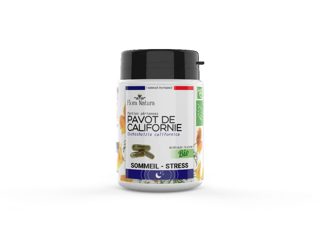 [30752] Flora Natura® Pavot de Californie BIO - 45 gélules 