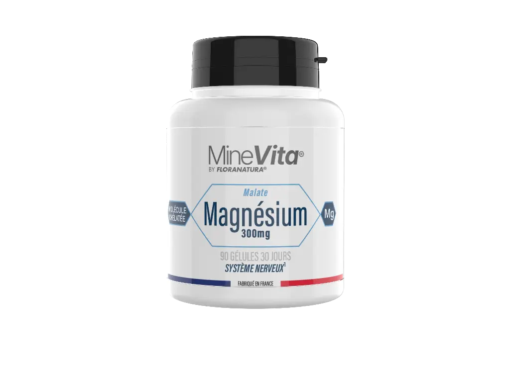 [30830] Minevita® Malate de Magnésium+ vitamine B6 - 300mg - 90 Gélules