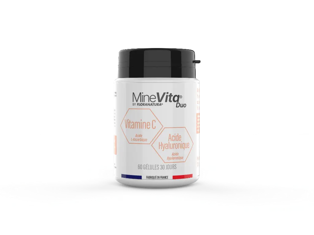 [30835] Minevita® DUO Vitamine C & Acide hyaluronique - 60 Gélules