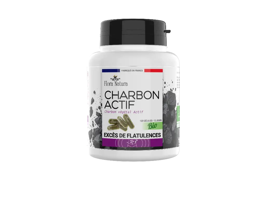 [30794] Flora Natura® Charbon Actif BIO - 120 Gélules