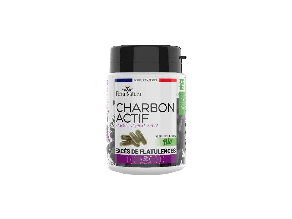 [30769] Flora Natura® Charbon Actif BIO - 45 Gélules