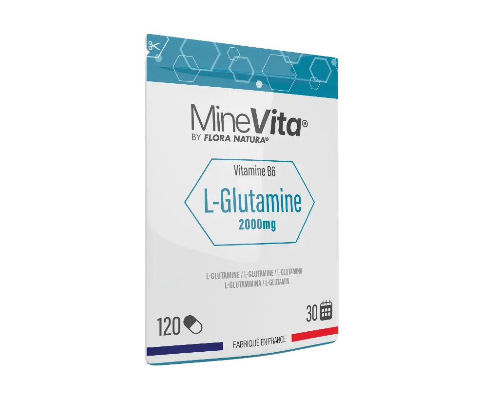 [30649] MineVita® L-Glutamine 2000mg - 120 gélules Doypack